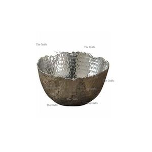 Bol à chocolat martelé en aluminium Forme ronde Taille personnalisée Bol décoratif pour aliments pour fête de mariage - Product Image 1