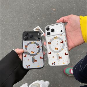 Coque de téléphone magnétique en forme d'étoile de dessin animé pour iPhone 11 à 17 Pro Max, design en TPU souple, coque unisexe - Product Image 2