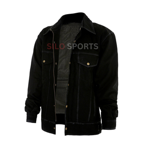 Silo Sports Sskj-003 2025 OEM Best Selling <b>Back</b> Denim Reversible Motorcycle Biker Jacket Men's Protective <b>Pads</b> Low MOQ Wholesale - Product Image 4