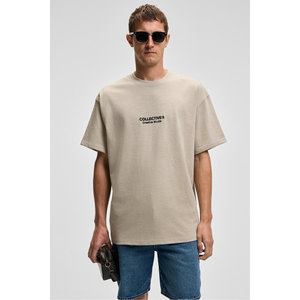 T-shirt à manches courtes surdimensionné en coton biologique 100% pour homme GRIMELANGE COLLECTIVE avec broderie sur le devant et détail imprimé au dos - Product Image 2
