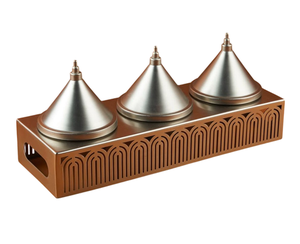 Meilleures ventes Nouveaux bols à chocolat en métal de conception arabe écologiques faits à la main Élégants pour servir des fruits secs et des dattes Meilleur prix - Product Image 3