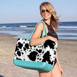 Sac fourre-tout d'été en EVA à imprimé léopard, ajouré, avec logo personnalisé, grand format, imperméable, ouverture supérieure, pour la plage, pour femme - Product Image 2