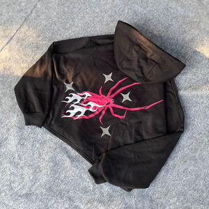 เสื้อฮู้ดดี้พิมพ์ลายสกรีนฮิปฮอปประดับเพชรคุณภาพสูง สไตล์วินเทจ สำหรับผู้ชาย ฤดูหนาว ผ้าฝ้าย 100% เป็นมิตรกับสิ่งแวดล้อม แฟชั่น - Product Image 2