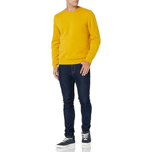 เสื้อสเวตเตอร์ผู้ชายแขนยาวที่มีการออกแบบสีทึบเรียบง่ายเหมาะสำหรับการปรับแต่งและการส่งออก - Product Image 2