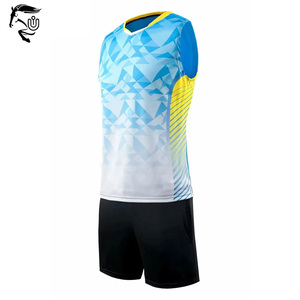 Uniformes sin mangas de estilo deportivo de voleibol para hombre personalizados profesionales al por mayor, conjunto de ropa de talla XXXS impresa - Product Image 5