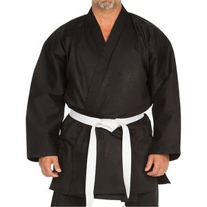 Uniformes de karaté noirs pour hommes et femmes à la mode et pratiques parfaits pour tous les niveaux de formation fabriqués par l'industrie Unbridleds - Product Image 1