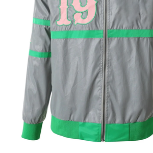 Veste bomber réfléchissante réversible respirante 3M, vente en gros OEM, streetwear grec pour fraternités, unisexe, imperméable, soie/coton - Product Image 3