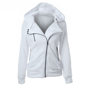 Sudadera con Capucha y Cuello Alto Estampada Personalizada para Mujer, Otoño Invierno |   Chaqueta tipo jersey con mangas farol y transpirable - Product Image 3