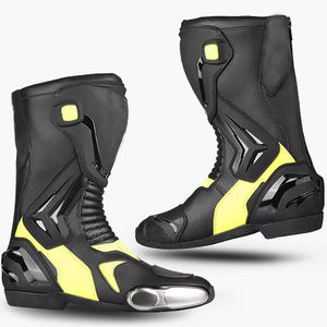 High Quality <b>Men's</b> Leather Breathable Plus Size Sportswear Motorbike Riding <b>Shoes</b> Long <b>Waterproof</b> Motorcycle & Auto Racing Wear - Product Image 3