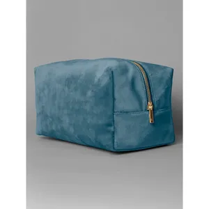 Trousse de beauté en velours personnalisée, organiseur de maquillage durable - Product Image 1