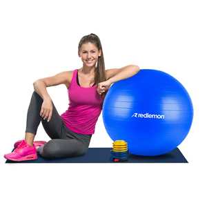 Ballon de gymnastique en PVC pour Pilates et yoga, ballon d'exercice de résistance statique avec logo personnalisé, respectueux de l'environnement, tailles 25 cm, 55 cm, 65 cm - Product Image 1