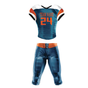 Pakistan Made Adult Unisex American <b>Football</b> Jersey Set 100% Polyester Digital Printed Sleeveless Drawstring Closure Custom Team - Product Image 1