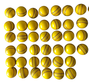 Professional Custom Brand 2-Piece Indoor Leather Cricket Ball Durable Eye-catching Multi-color Standard Size Training - Product Image 1