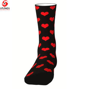 Chaussettes d'automne chaudes pour femmes de bonne qualité, couleur unie, style simple, basiques, séchage rapide, en élasthanne/coton, vente en gros personnalisée - Product Image 5