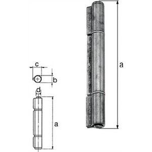 Correa de Construcción GAH de 3 Piezas, 120x15.0x19.5x10.0mm, Acero Crudo, Características Clave para la Construcción - Product Image 1