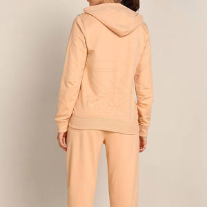 Low Moq Custom Design Women <b>Tracksuits</b> Outdoor Use Women Clothing Solid Color <b>Plain</b> <b>Tracksuit</b> - Product Image 2