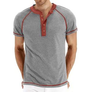 Camisa Henley de algodón de manga larga para hombre, cuello abotonado, elegante, cómoda, transpirable para el trabajo y la fiesta - Product Image 6