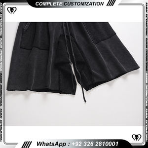 Shorts délavés à l'acide Couleur Prix de gros Conception personnalisée Shorts d'été décontractés - Product Image 6