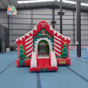 Château Gonflable Noël Grossiste avec Parcours Obstacles, Commercial Jumping Castle pour <span class=keywords><strong>Location</strong></span> Événements - Product Image 4