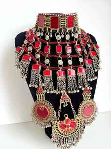 Proveedor directo de fábrica Conjuntos de joyas para damas en estilo afgano Hecho a mano Boda y fiesta Conjuntos de joyas afganas para la venta - Product Image 3