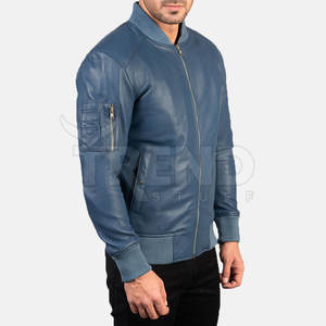 Blouson d'aviateur à capuche pour hommes, design personnalisé OEM, toile PU de haute qualité, support léger grande taille pour l'hiver, véritable non-tissé - Product Image 5
