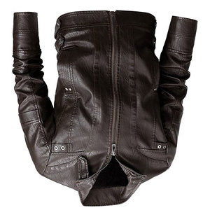 Chaqueta de cuero genuino para hombre de la mejor calidad para otoño e invierno, estilo callejero liso teñido con servicio OEM, venta en línea - Product Image 4