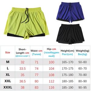 Pantalones Cortos Deportivos 2 en 1 para Hombre, Ropa Deportiva Transpirable de Secado Rápido para Gimnasio, Correr y Fitness - Product Image 2