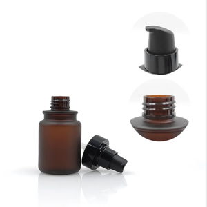 Factory Direct 60ml/100ml Brown Plastic Pump <b>Bottle</b> Hot Seller for Lotion Essential <b>Oil</b> Conditioner Body Products Cylinder - Product Image 2