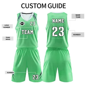 Camisetas de Baloncesto Personalizadas para Mujer, 100% Poliéster, Transpirables, para Entrenamiento Deportivo, Uniforme de Equipo de Baloncesto 8049 - Product Image 2