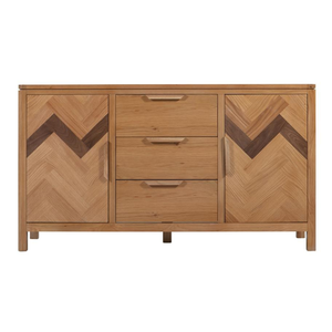 MARS High-Grade Solid Oak <b>Sideboard</b> 2-Door 3-Drawer Dining Room Set Antique Design Style From Vietnamese Supplier - Product Image 1