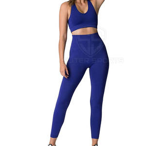 Nouveau Style décontracté Gym Fitness vêtements motif solide surdimensionné Yoga ensemble respirant vêtements d'entraînement - Product Image 1
