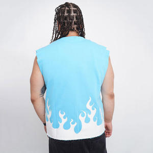 Camiseta sin mangas informal con estilo para hombre, ropa deportiva de secado rápido para gimnasio, chaleco transpirable de entrenamiento muscular para entrenamiento, correr a la moda - Product Image 2