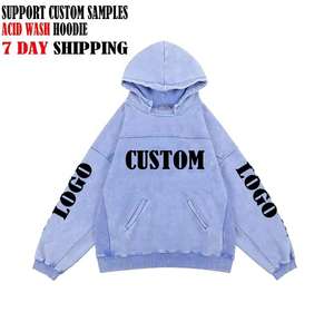 Sudadera con Capucha Unisex de Invierno, Personalizable con Logotipo, de Felpa Sólida, de Alta Calidad, Estilo Vintage, Lavado Ácido, con Bolsillo, Ecológica - Product Image 3