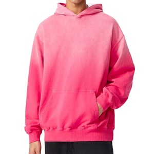 Haute qualité hommes sweat à capuche couleur unie 100% coton 420 grammes conception sans fil lavé épais hommes à capuche 2025 - Product Image 1