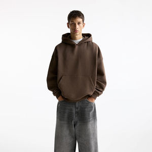 Sweat-shirts à capuche en molleton de coton polyester 430 g/m² personnalisés en gros, conçus pour l'hiver, pour hommes et femmes, coupe ample, anti-rétrécissement - Product Image 1