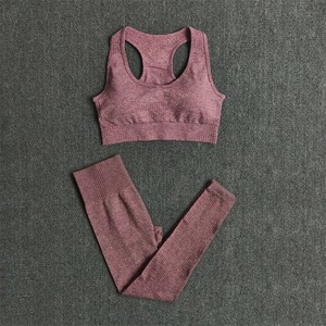 Ensemble patchwork de yoga pour femmes Fitness Gym Bra Leggings Workout Running Sportswear Clothing Tracksuit Ensemble - Product Image 2