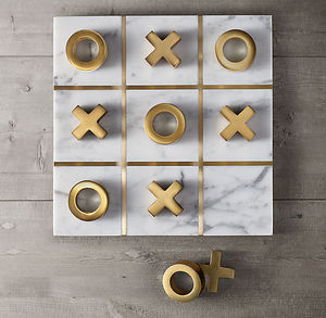 Tic Tac Toe en marbre noir Cadeau parfait pour l'anniversaire Tic Tac Toe Jeu d'intérieur pour les enfants et la famille Jeux de société de haute qualité - Product Image 3
