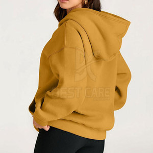 Sudadera con Capucha de Algodón para Mujer, Estilo Holgado, para Invierno, con Logotipo Personalizado, Ecológica y Transpirable, Servicio OEM Disponible - Product Image 2