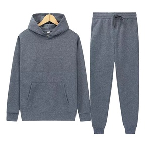 Survêtement d'hiver personnalisé pour homme, épais, à capuche, imprimé, de compression, ensemble de course, vente en gros, tenue décontractée - Product Image 3