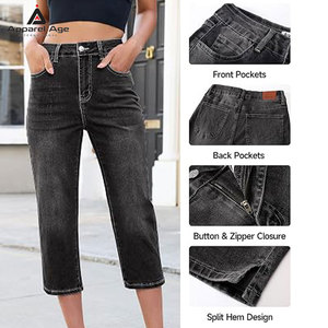 Capris para Mujer Hechos en Fábrica, Venta al Por Mayor, Precio Razonable, Jeans Capris de la Mejor Calidad para Mujer - Product Image 6
