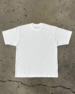 T-shirt surdimensionné uni 100% coton unisexe Boxy Fit lourd 300GSM Streetwear Sublimation vierge pour logo personnalisé Vente en gros - Product Image 4