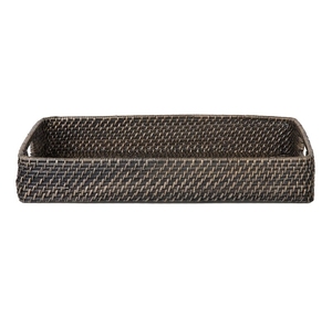 Premium Wooden <b>Tray</b> in <b>Warm</b> Honey Color with Rectangular Shape and Woven Design Perfect for Serving and Home Organization - Product Image 2