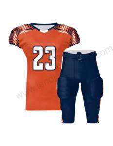 Uniformes de football américain sur mesure de haute qualité pour adultes, taille plus, manches courtes, légers, séchage rapide - Product Image 1