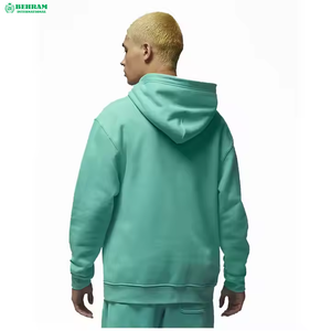 Haute qualité solide couleur personnalisée à manches longues pull à capuche Streetwear sweat à capuche à séchage rapide pour hommes coton polaire 450 GSM - Product Image 2