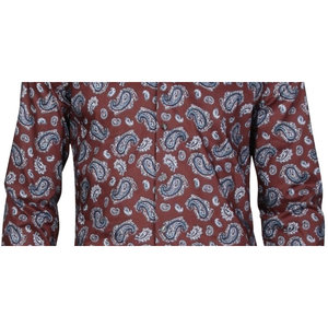 Bar III <b>Men's</b> Slim Stretch Casual Dress <b>Shirt</b> Red Size 3XL <b>High</b> <b>Collar</b> Short Sleeves Anti-Wrinkle Poplin Fabric ODM Supply - Product Image 3