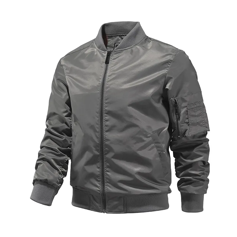 Toptan Oem moda ceket işlemeli bombacı ceket uçuş ceket 2023 erkekler için yeni varış ceket erkekler için