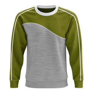 เสื้อสเวตเชิ้ตผ้าฟลีซคอกลมแบบเรียบง่าย สีพื้น ผลิตตามสั่ง ดีไซน์ใหม่ สำหรับทีมฮาร์ลิ่ง บริการ OEM - Product Image 4