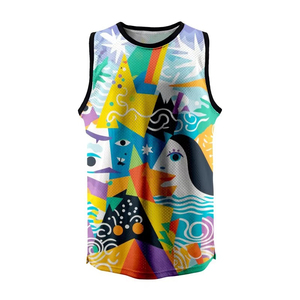 Débardeurs de sublimation de haute qualité en gros Chemise d'entraînement de fitness Conception personnalisée Débardeur à la mode pour hommes - Product Image 3