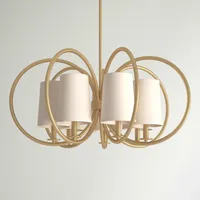 Lustre d'intérieur LED en métal au style nordique, style ancien, éclairage de luxe pour la maison, décoration fantaisiste, plafonnier/lampe