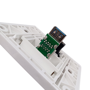 Interface multimédia HD <span class=keywords><strong>USB</strong></span> 3.0 Plaque <span class=keywords><strong>murale</strong></span> <span class=keywords><strong>Prise</strong></span> <span class=keywords><strong>murale</strong></span> et <span class=keywords><strong>prise</strong></span> <span class=keywords><strong>USB</strong></span>, Blanc - Product Image 5